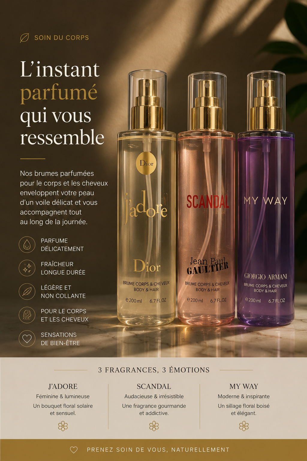 Brume parfumé pour le corps 100 ML